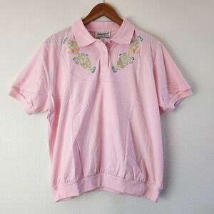 Vintage Anthony Richards Women's Size Large New Without Tags Pink Embroidered